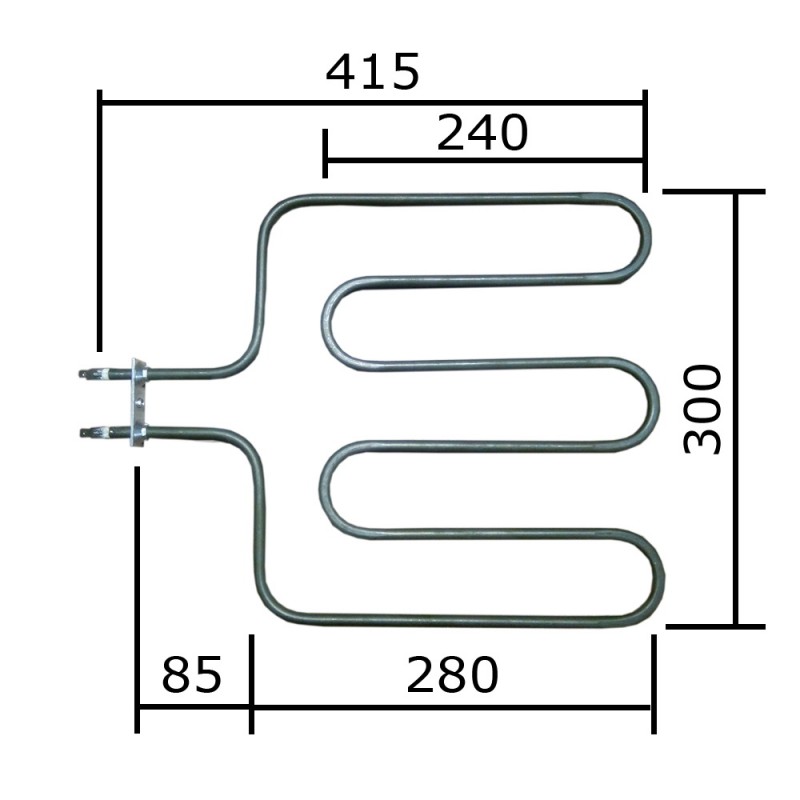 ТЭН для печи Harvia Topclass, Trendy, SteelTop, Eco, Sound, Moderna 1500 Вт 230 В 690-ZSK											